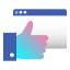 Digital Marketing Gradient - Rave and Glow icon 64x64